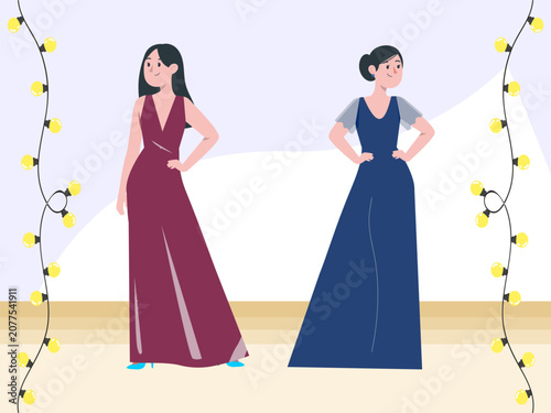 Slika na platnu Lavish Concept Illustration Illustration Vector Style