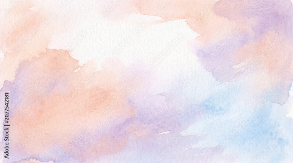 Fototapeta premium Soft Watercolor Pastel Gradient Blend with Abstract Smooth Texture Background
