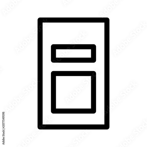 Glass of water line icon