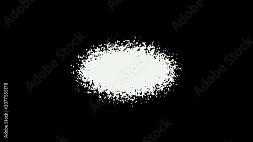 explosion of light on black background