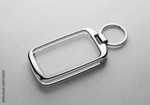Stainless steel keychain case with ring