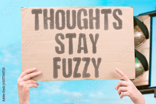Fotografie "Thoughts stay fuzzy" Cognitive processing remains unclear and slow