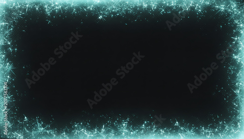Glowing blue rectangle with sparkles