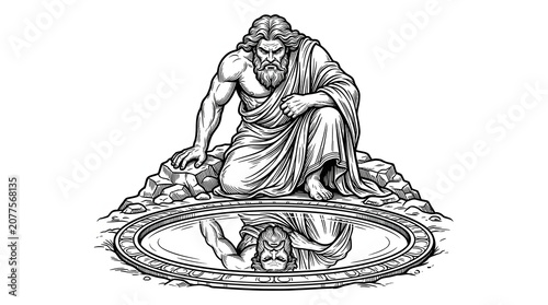 Hyperion Gazing into the Pool
