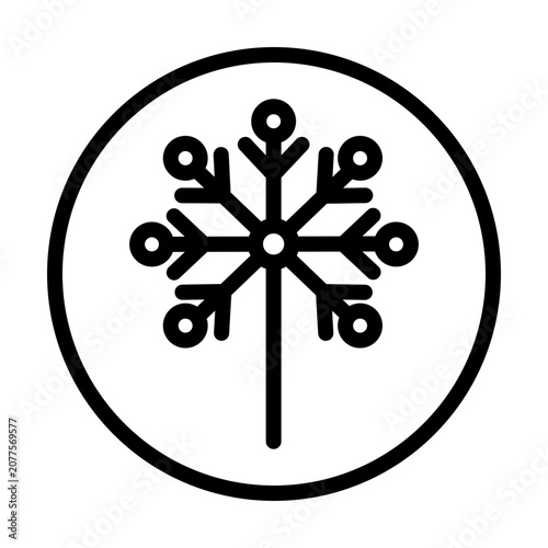 Cuadro en lienzo Dandelion Icon Design