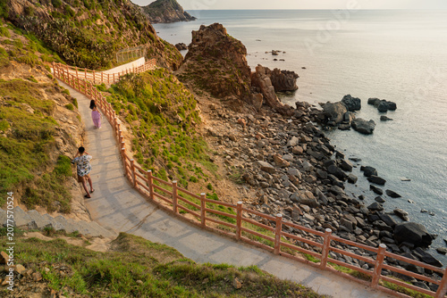 Coastal walkway at Eo Gio, Quy Nhon, Gia Lai, Vietnam