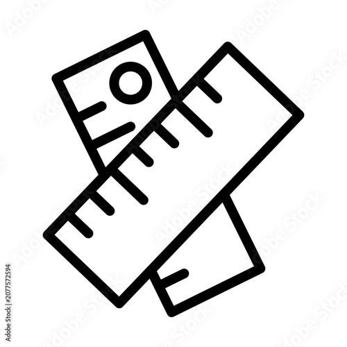 Ruler Vector Icon