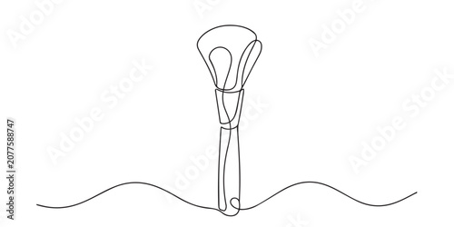Photos Single line abstract makeup brush