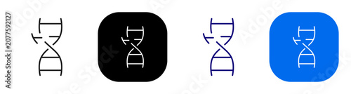 Foto Dna strand representing genetic science and molecular biology research