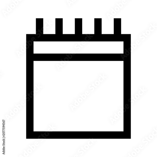 Calendar line icon