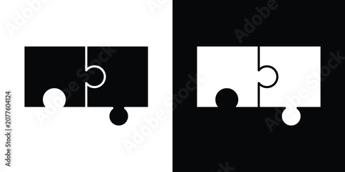 Cuadro en lienzo Puzzle piece icon
