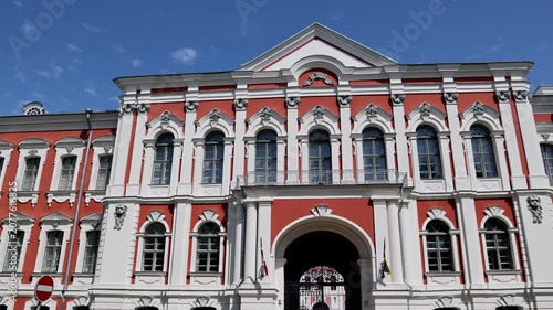Jelgava Palace also called Mitau Palace in Jelgava city, Latvia