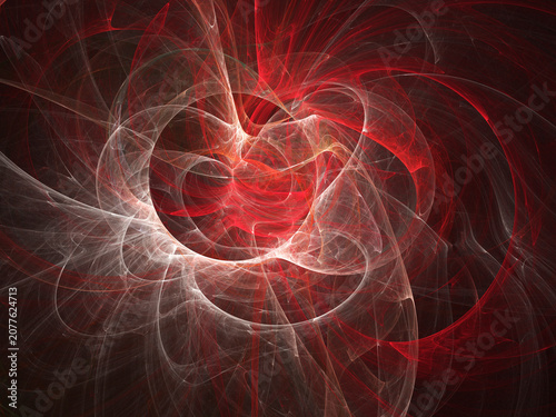 Fractal colored abstract on black background