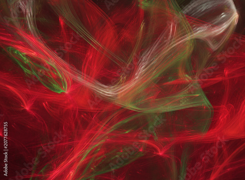 Fractal colored abstract on black background