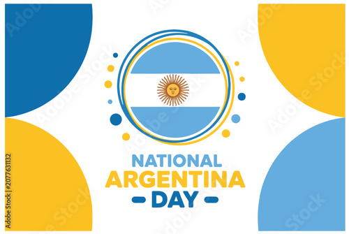 Cuadro en lienzo Argentina National Day Celebration