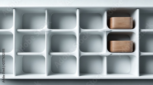 Black and white close-up of a plastic grid tray