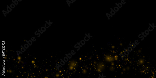 Принти на полотні Bright magical glitter creates a flowing golden light effect