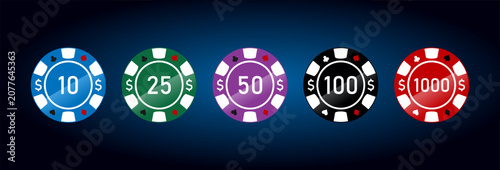 Fotografie Casino Chips Set