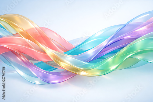 abstract background and wallpaper with multi color waves