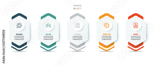 Business or marketing infographic template.