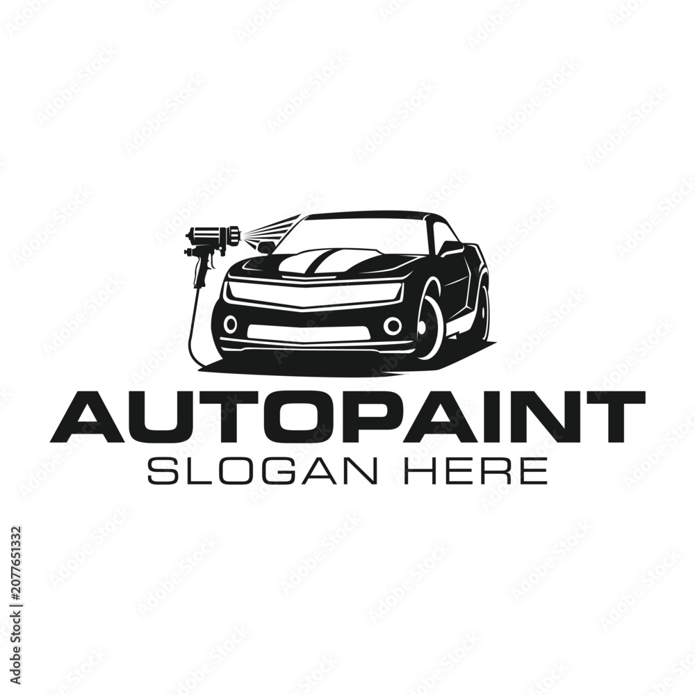 Fototapeta premium auto paint logo vector illustration template