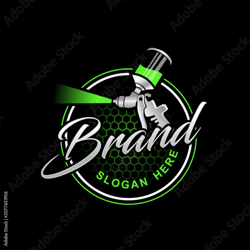 Принти на полотні auto paint logo vector illustration. automotive logo