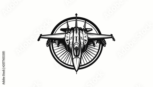 Fotografie Bull Head with Two Crossed Swords.