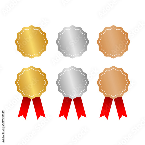 Fotografie Medal  emblem vector logo template