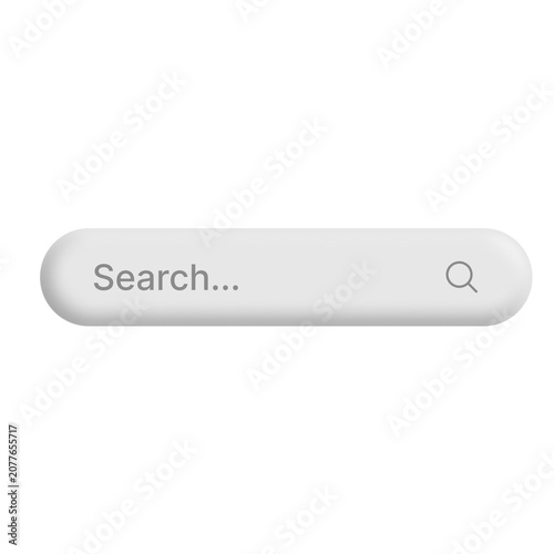 Foto Modern Web Search Bar Input Field Vector Set with UI Buttons for Website Browser