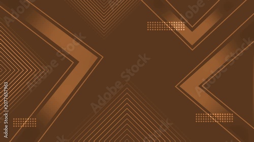 Abstract geometric background with layered chevron lines and futuristic shapes animation