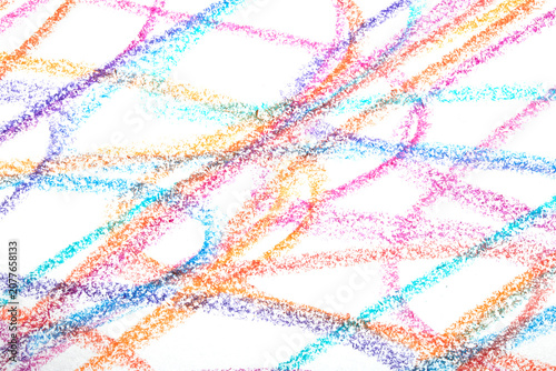 Wavy lines crayon pen pencil grainy coloured background
