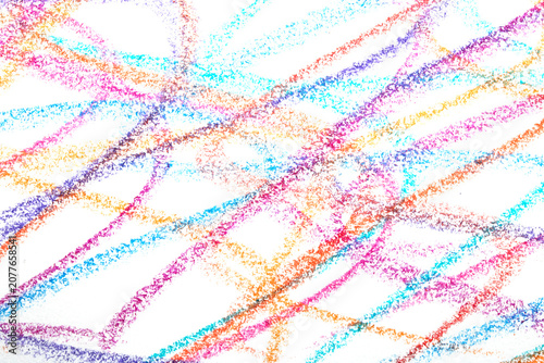 Wavy lines crayon pen pencil grainy coloured background