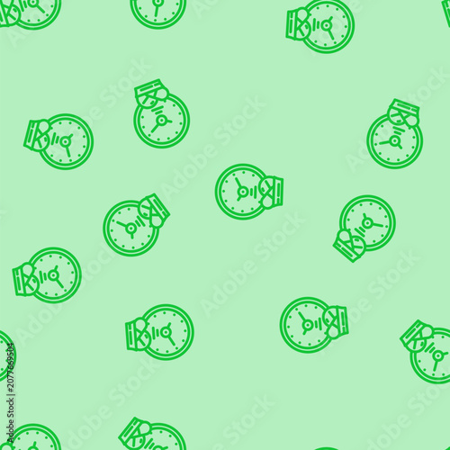 Schilderij op canvas recovery cancer treatment line seamless pattern recovery cancer treatment thin l