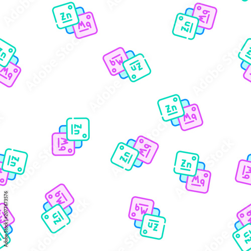Canvas Print macro and microelements food vector seamless pattern macro and microelements foo