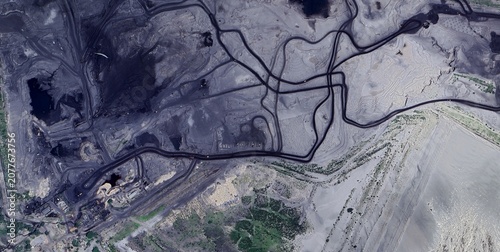 Fotografía Palabora Mine Tailings Surface Satellite View, Phalaborwa South Africa