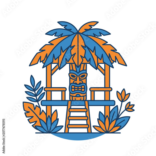 Tiki Hut Tropical Paradise Escape