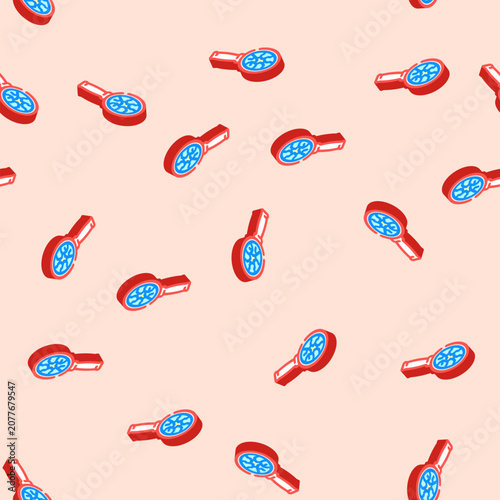 Quadro su tela shattered mirror fracture isometric seamless pattern