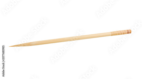 Obraz na plátně Wooden toothpick with pointed end and ribbed grip