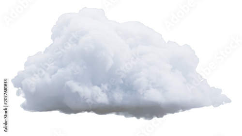 Canvastavla Fluffy white cumulus cloud with gray undertones