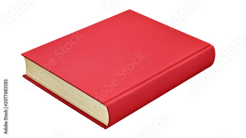 Fotografía Red hardcover book with cream pages