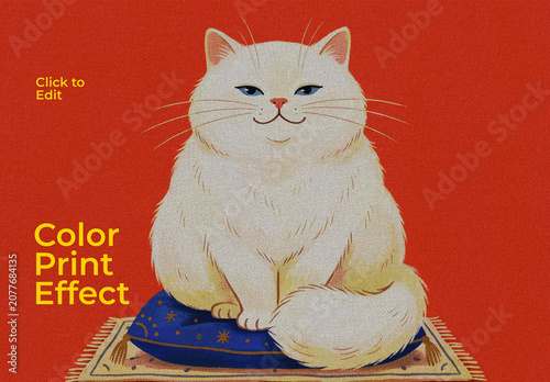 Retro Color Print Effect