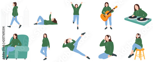 People practicing yoga and meditation in various poses on turquoise mats exercise fitness des