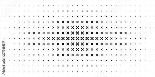 Cuadro en lienzo Halftone gradient background with grunge