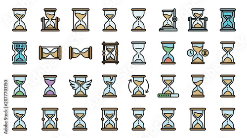 Hourglass Icon Set