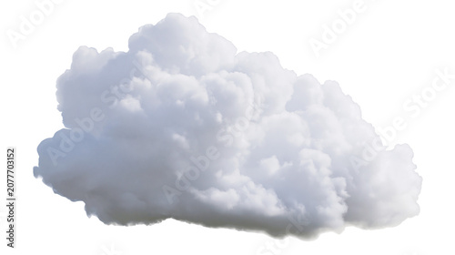 Canvastavla Fluffy cumulus cloud with soft edges and grey undertones