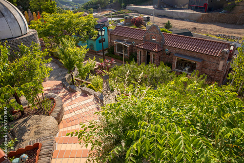 Beautiful Botanical Garden with Lush Green Landscape