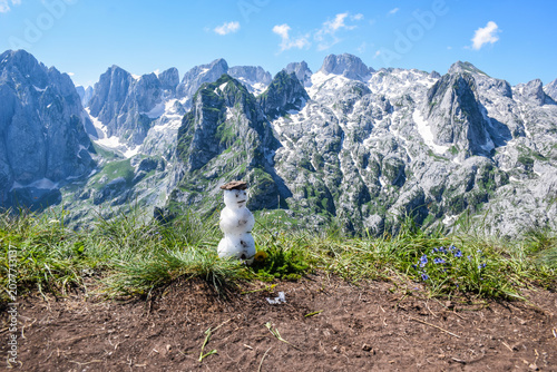 Fotografie Snowman in the Prokletije Mountains