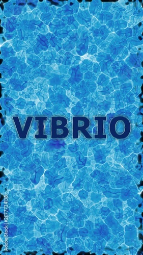 Vibrio – Abstract background with blue water in motion