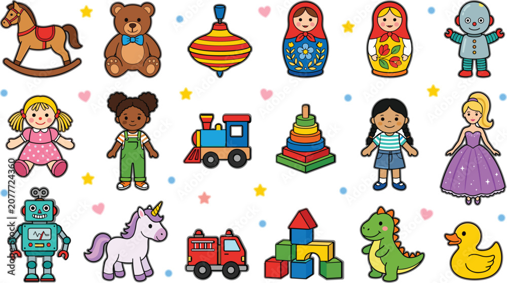 Fototapeta premium set of cartoon animals