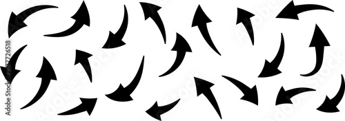 Curved arrow icons